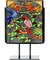 12 Inch Square Black Wrought Iron Metal Art Craft Display Stand, Fused Glass Art Base, Plate Stand/Plate Holder, Square Art Panel Stand